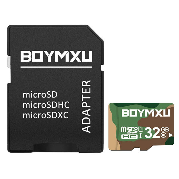 Micro Sd Card 32GB,BOYMXU TF Card Adapter,High Speed Sd Card Class 10 Memory Card Phone Camera Computer-Military Color